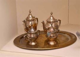 Miniature Silverplate Tea & Coffee Set