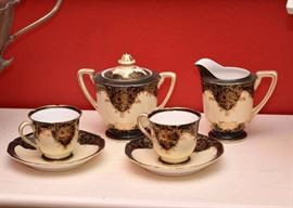 Demitasse Cups, Creamer & Sugar