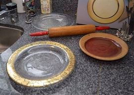 Dishes, Vintage Wood Rolling Pin