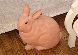 Terra Cotta Rabbit Statue