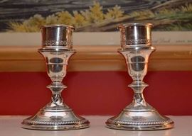 Weighted Sterling Silver Candlesticks