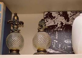 Metal & Glass Finials (Set of 3)