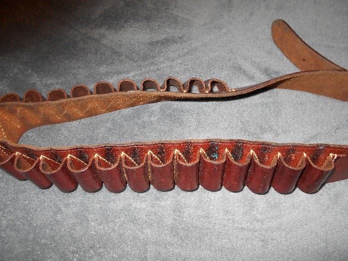 leather shotgun shell belt