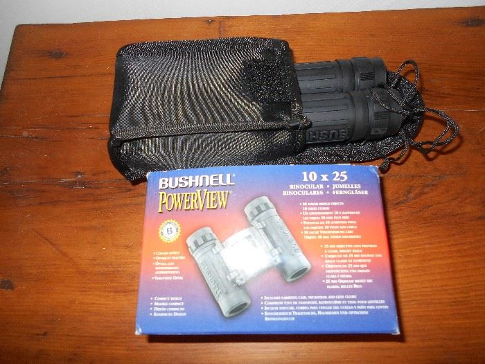 SEVERAL NEW ITEMS INCLUDING THESE BUSHNELL FIELD GLASSES