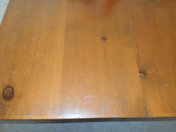 ANTIQUE 7' PINE DINING ROOM TABLE