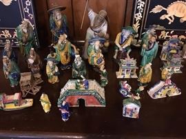 Huge Collection of Handmade Mudmen - great for Bonsai's or Gardens