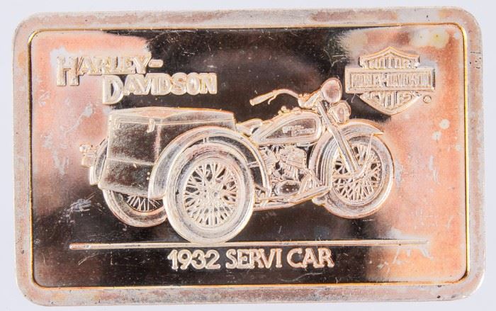 Lot 129 - Coin Harley-Davidson 1.380 Troy Oz. Silver Bar