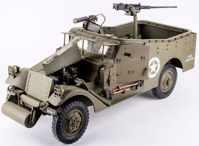 Lot 87 - Toy Ultimate Soldier WWII M3 Scout Vehicle 1:6