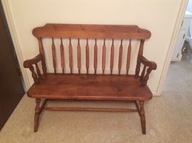 Wood Settee