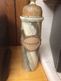 Fox Pass Pottery Spaghetti Container