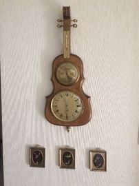 Vintage German Clock and Barometer