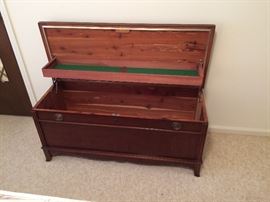 Interior of Cedar Chest