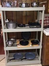 Cast Iron, Griswold, Firestone Roaster, Fire King Measuring Cups