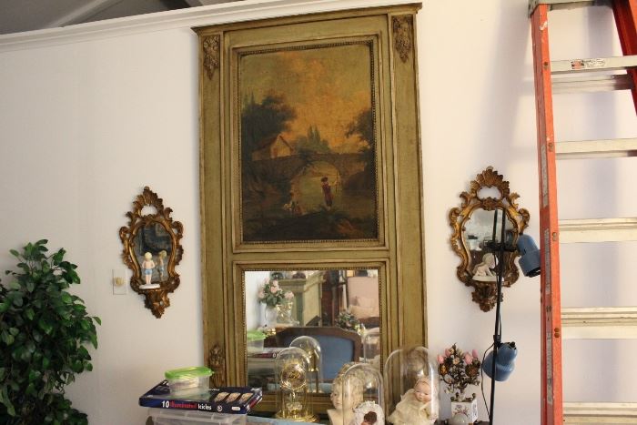Oil painting and mirror