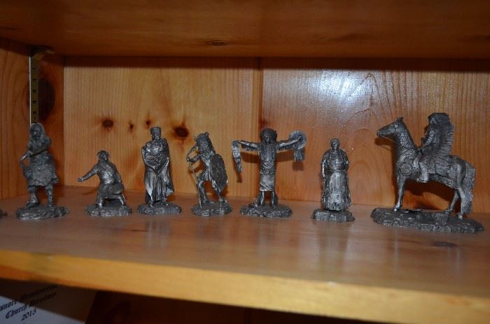 Noble Americans Pewter Figurines