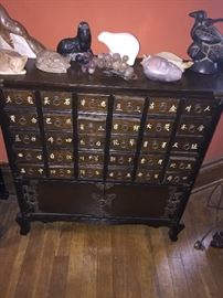 Chinese apothecary chest/stand