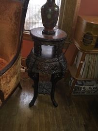 Chinese antique carved stand