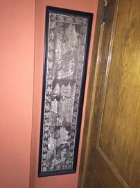 Antique Chinese silk panel