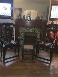 Pair of Chinese antique chairs