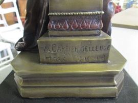 INSCRIPTION ON BRONZE STATUE