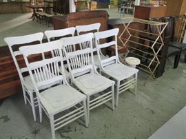 WHITE PAINTED CHAIRS