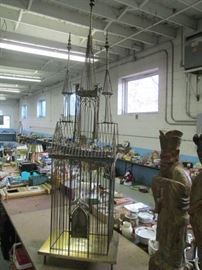 BRASS CATHEDRAL BIRD CAGE