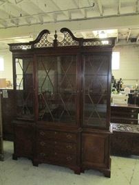 STUNNING BREAKFRONT CHINA CABINET