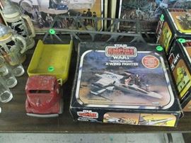 TOY TRUCK AND STAR WARS ITEMS