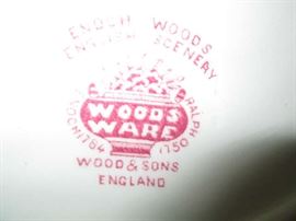 MARK ON BOTTOM OF WOODS WARE