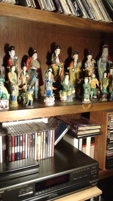 Just a few of the Asian figurines at this sale