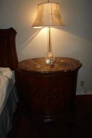 side table w/marble top