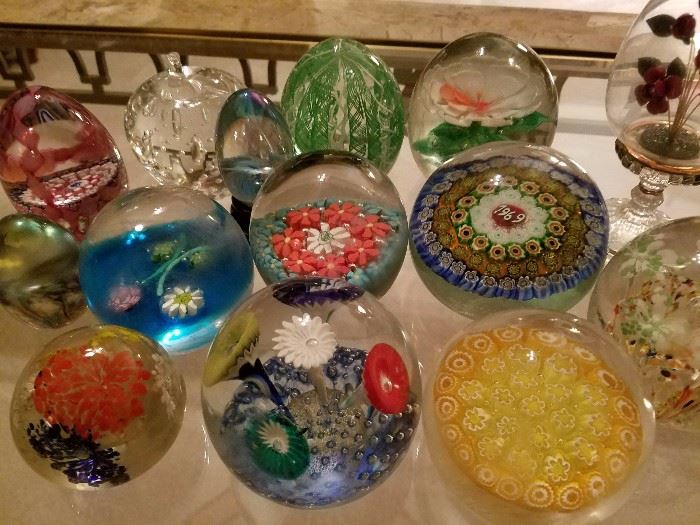 Collectible ART GLASS Paperweights (1960's - 1970's)