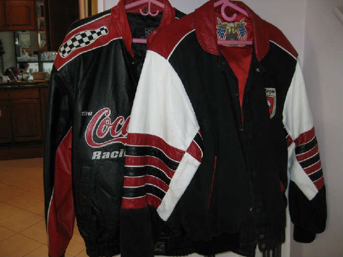 Racing Jackets, size large, One Viper the other Cocoa Cola.