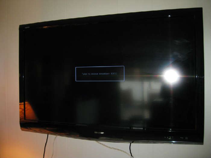 large flat screen TV