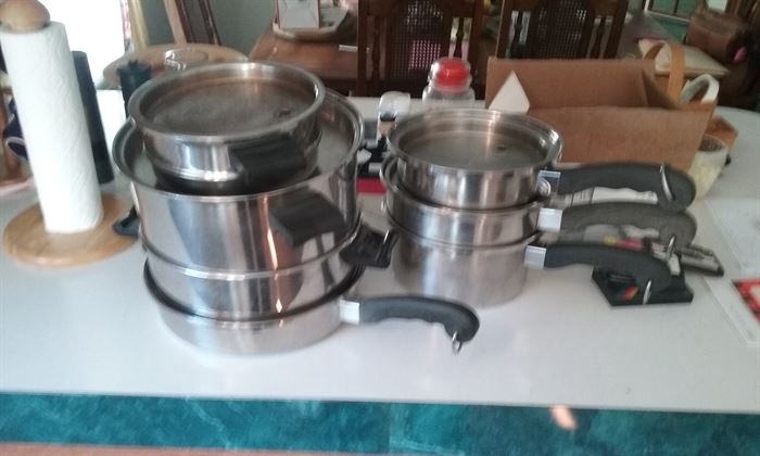 Saladmaster set 
Also have electric skillet and percolator 