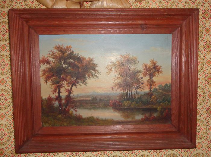 Oil painting from the Victorian era.