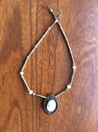 Sterling and moonstone neclace