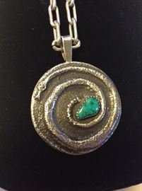 Reverse side of Larry Golsh pendant