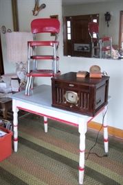 1950's Table and Stool