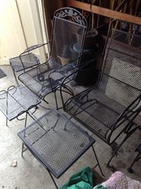 Black patio furniture