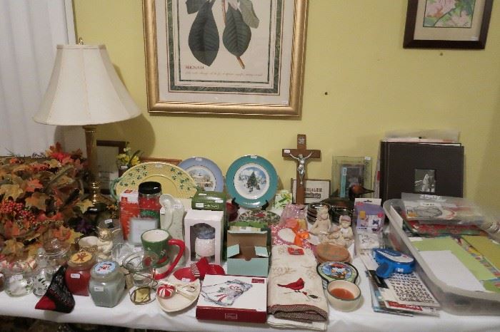 Many Gift-Giving Items - Candles, Hand Towels, Figurines, Holiday Plates, Plug-In Nite Lights, Handmade Bar Soaps, and Many Fun Golfer's Novelty Items