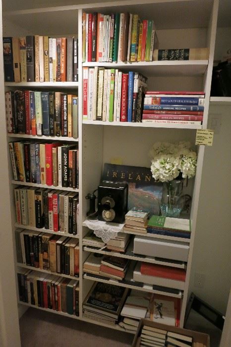A Hugh Collection Of History, Spiritual, Motivational, Travel and 2 Shelves Dedicated To A Variety Of Cookbooks 