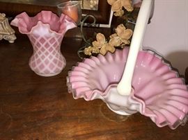 Martha Washington glass and Fenton