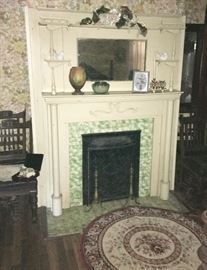 Early East lake chairs . Roseville pottery