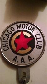 VINTAGE CHICAGO MOTOR CLUB PLAQUE