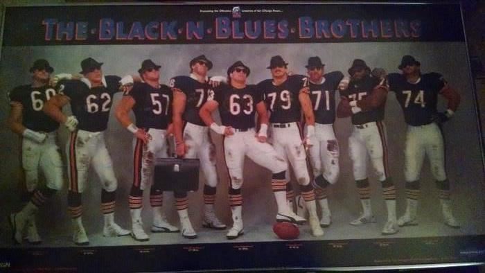 CLASSIC BEARS BLACK-N-BLUES-BROTHERS FRAMED POSTER