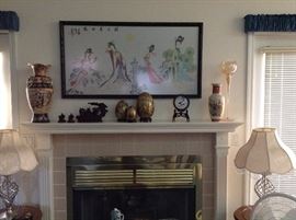 Oriental Painting on Silk