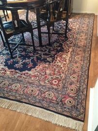 Navy oriental rug