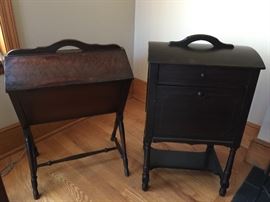 Dark Wood Sewing & Notion Box