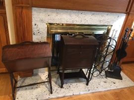 Dark Wood Sewing & Notion Box